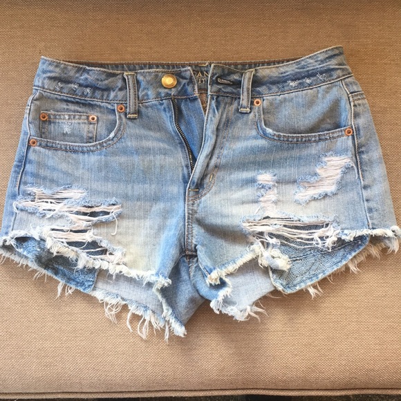 American Eagle high rise denim shorts - Picture 1 of 1